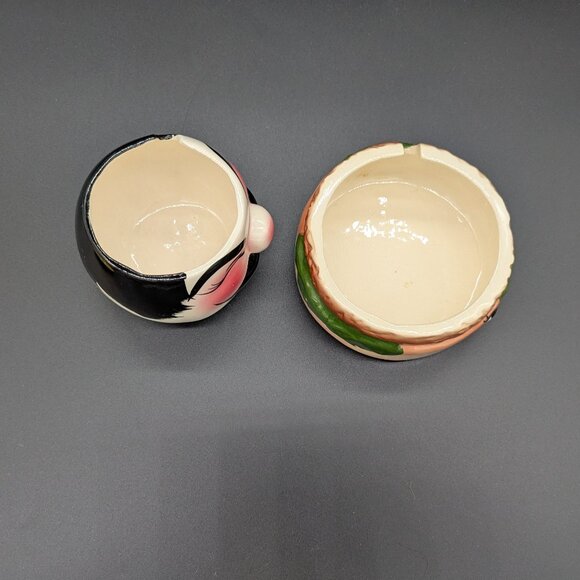 Vintage Two DeForest Condiment Jars Relish And Mustard Small Chip Crazing - Picture 5 of 13